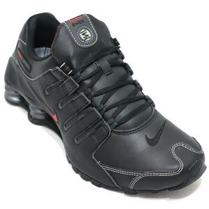Nike Shox NZ Men’s Athletic Running Shoes Black/Varsity Red US Size 10‎